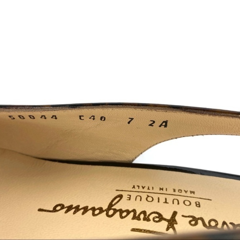Salvatore Ferragamo Tortoise Shell Sli… - Picture 9 of 10